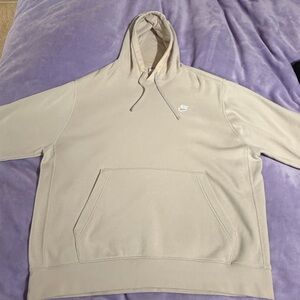 Nike Men's Cream Hoodie
